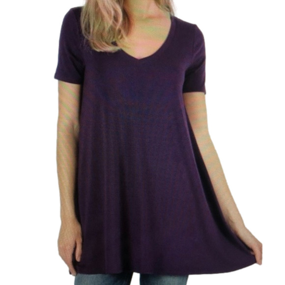 Flared Tunic with Side Pockets - Picture 1 of 2